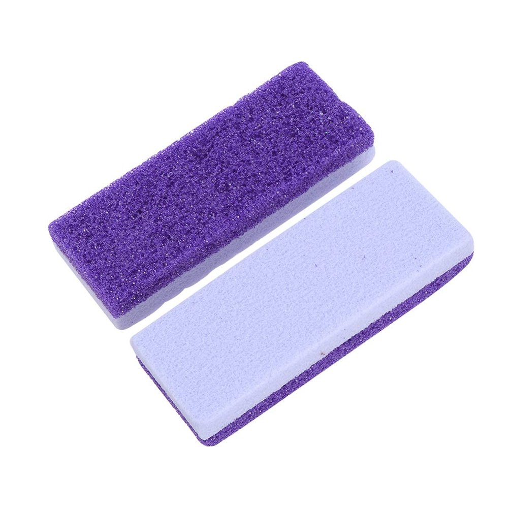 2pcs Foot Care Exfoliator Pedicure Tool Foot Pumice Stone Block Remover Scrubber Dead Hard Skin Cleaner Remover for feet(Purple)