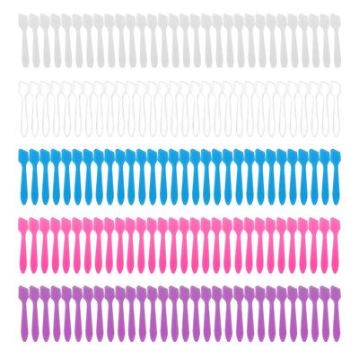 300 Pack MINI Makeup Spatulas, Reusable Cream Tip Spatulas Frosted Cosmetic Spatulas Scoops by Accmor