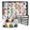 Aromatherapy Bath Bomb Gift Set.24 Individually Wrapped Bath Bombs in Gorgeous Mesh Bags. Luxury Bath Bombs Set Ready to Gift as Party Favors, Wedding Favors etc. 24 Bath Balls Fizzers view 1