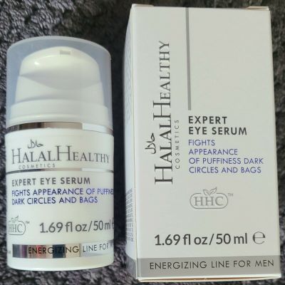 Halal Healthy Cosmetics, Expert Eye Serum, Fights Apperance of Puffiness dark Circles and Bags, 1.69 fl.oz/ 50 ml