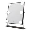 Danielle LED Hollywood Mirror- 6 Super Bright LEDs, Black view 1