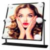 Danielle LED Hollywood Mirror- 6 Super Bright LEDs, Black view 2