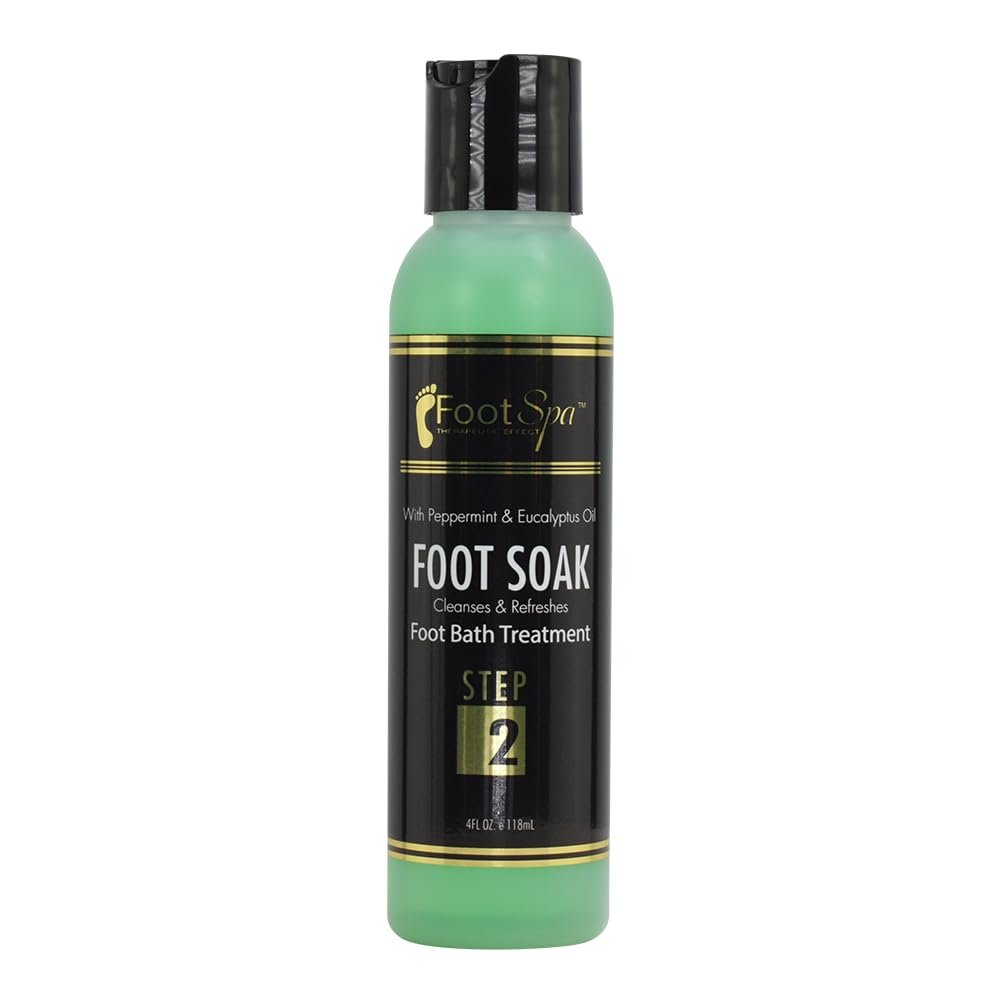 FOOT SPA - Foot Soak, Cleanses, Softens, and Refreshes - Made with Eucalyptus and Peppermint Oil  4 Oz