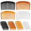 24 Pcs Plastic Hair Side Combs French Twist Comb with 23 Teeth Fine Hair Clips Decorative Hair Combs for Women view 1