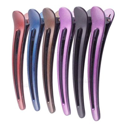 12PCS Plastic Duck Bill Teeth Hair Clips Non Slip band Clips Alligator Bows Hair Clips Professional Hairdressing Salon Hair Barrettes For Hair Styling and Sectioning (Length:4.7'', Candy Color)