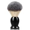 Bassion Hand Crafted Shaving Brush with Hard Wood Handle, Men's Luxury Professional Hair Salon Tool Gifts for Men-Black, Perfect Fathers Day Gifts from daughter, wife or Kids view 1