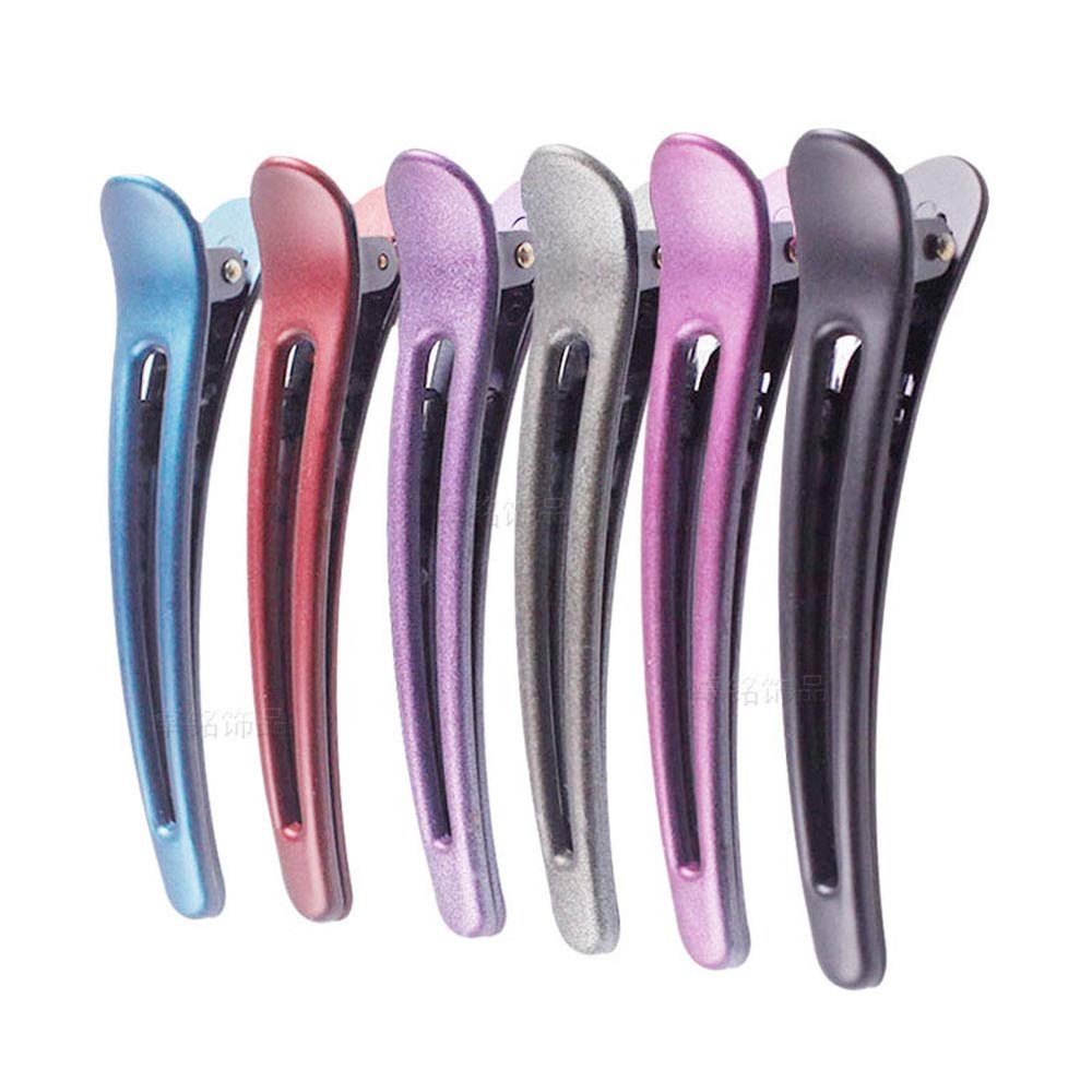 12PCS Plastic Duck Bill Teeth Hair Clips Non Slip band Clips Alligator Bows Hair Clips Professional Hairdressing Salon Hair Barrettes For Hair Styling and Sectioning (Length:3.7'', Candy Color)