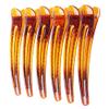 12PCS Plastic Duck Bill Teeth Hair Clips Non Slip band Clips Alligator Bows Hair Clips Professional Hairdressing Salon Hair Barrettes For Hair Styling and Sectioning (Length:4.7'', Brown) view 1