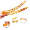 12PCS Plastic Duck Bill Teeth Hair Clips Non Slip band Clips Alligator Bows Hair Clips Professional Hairdressing Salon Hair Barrettes For Hair Styling and Sectioning (Length:4.7'', Brown) view 2