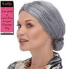 Old Lady Bun Color White - Sepia Wigs Psycho Grandma Tight Bun 19th Century Pulled Back Bundle MaxWigs Costume Care Booklet view 3