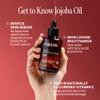 Cliganic Jojoba Oil Non-GMO, Bulk | 100% Pure for Skin, Hair & Face, Cold Pressed Natural Hexane Free - Hair Relaxer (32 oz) view 2