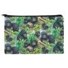 Gorilla Forest Family Pattern Makeup Cosmetic Bag Organizer Pouch view 1