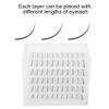 5 layers acrylic eyelash storage box, cosmetic storage case holder makeup eyelashes clear, false eyelash display makeup organizer view 3
