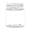 64 Pack 1 oz Clear PET Plastic Jars with Black Ribbed Lids  38/400 Wide Mouth  BPA Free Food Grade Containers for Creams, Lotions, Samples  Made in USA (1 oz - 64 pcs, Black) view 1
