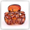 12 Pcs Mini Hair Clips Plastic Hair Claws Pins Clamps for Women Hair Claw Clip Hair Bangs Pin Hair Accessories (Brown) view 2