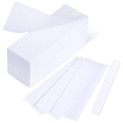 Mirucoo 200 Pieces Large Non-woven Wax Strips for Body and Facial Hair Removal, Salon Quality Epilating Strips