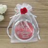 12 PCS Red Compact Mirror with Dove Design - Confirmation Favors/Religious Event/Purse Makeup Mirrors in Decorated Gift Bags (red-1) view 1