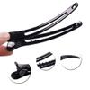 12PCS Plastic Duck Bill Teeth Hair Clips Non Slip band Clips Alligator Bows Hair Clips Professional Hairdressing Salon Hair Barrettes For Hair Styling and Sectioning (Length:3.7'', Black) view 2