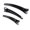 12PCS Plastic Duck Bill Teeth Hair Clips Non Slip band Clips Alligator Bows Hair Clips Professional Hairdressing Salon Hair Barrettes For Hair Styling and Sectioning (Length:3.7'', Black) view 3