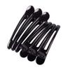 12PCS Plastic Duck Bill Teeth Hair Clips Non Slip band Clips Alligator Bows Hair Clips Professional Hairdressing Salon Hair Barrettes For Hair Styling and Sectioning (Length:3.7'', Black) view 4