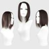 14" Human Hair Forehead Topper Hairpieces for Female Hair Loss, Clip on Top Hair Filler for Thinning and Balding Hair, Right Part, Dark Brown view 1