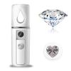 Nano Facial Steamer Mist Spray Eyelash Extensions Cleaning Pores Water SPA Moisturizing Hydrating Face Sprayer USB Rechargeable Mini Beauty Device - Summer Gives You Cool (White) view 1