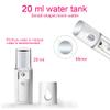 Nano Facial Steamer Mist Spray Eyelash Extensions Cleaning Pores Water SPA Moisturizing Hydrating Face Sprayer USB Rechargeable Mini Beauty Device - Summer Gives You Cool (White) view 4