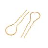10pcs U Shaped Hairpins Metal Grip Hair Pins Twist Styling Hair Clips Updo Hair Stick for Women and Girls (Golden) view 1