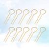 10pcs U Shaped Hairpins Metal Grip Hair Pins Twist Styling Hair Clips Updo Hair Stick for Women and Girls (Golden) view 2