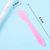 100pcs Plastic Spatulas Cosmetic Scoop Stick Spatula Applicator Tool for Mixing and DIY Mask Facial Cream Makeup Skin Care Products 3.2" Reusable (Purple) view 3