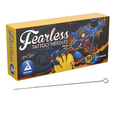 Dynarex Fearless Tattoo Needles No.10 Round Shader, 1004rs, 50 Count