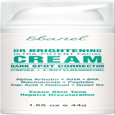 Ebanel Dark Spot Remover for Face & Body, Skin Brightening Cream with Synovea, Alpha Arbutin, Niacinamide, Kojic Acid, Dark Spot Corrector for Hyperpigmentation, Discoloration, Melasma, and Age Spots