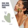 Branfit Gua Sha Massage Tool Jade Roller Skin Care Kit Face Roller, Natural Jade Roller Beauty Product for Anti-Aging & Anti-Wrinkle Treatment, Facial Massager Wand for Neck and Puffy Eye Area view 3