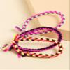 Braided Elastic Hair Ties Hair Ropes Rubber Bands Ponytail Holder Thick Thin Hair Scrunchies Accessories for Women Girls (Random Color) Pack of 100 view 4