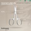 Solingen Nail Scissors Curved Blade  Precision German Steel for Fingernails & Toenails, Manicure & Pedicure, Extra Sharp with Stylish Storage Case view 2