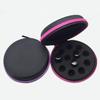 AFMNQZ Glass Bottle Bundle Essential Oils Case Hard Round Carrying Case Bag for 1ML 2ML Roller Bottles Oil Vial Bottles (12 Holes Rose Red) view 2