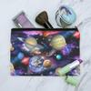 Planets Solar System Earth Saturn Jupiter Mars Pattern Makeup Cosmetic Bag view 2