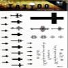 PP TATTOO 1 Sheet Religion Christian Cross Jesus Symbol Temporary Tattoo Stickers Waterproof Body Arm Tattoo Sticker for Men Women Make up Fake Tattoo Removable view 1