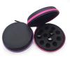 AFMNQZ Glass Bottle Bundle Essential Oils Case Hard Round Carrying Case Storage Bag for 1ML 2ML Roller Bottles Oil Vial Bottles (12 Holes Purple) view 3