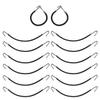 20pcs Bungee Hair Ties with Hooks - Elastic Hair Bands, Ponytail Holders, Hair Wraps view 1
