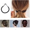 20pcs Bungee Hair Ties with Hooks - Elastic Hair Bands, Ponytail Holders, Hair Wraps view 2