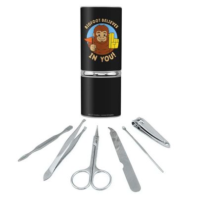 Bigfoot Believes in You Funny Stainless Steel Manicure Pedicure Grooming