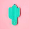 3INA Cactus Cleanser - Makeup Brush Cleaner Pad - Easy Brush Wash - Flexible Silicone Make Up Remover Mat with Ridges to Strip Away Residue - 1 pc view 3