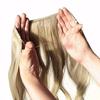 RemeeHi Human Hair Curly Hidden Micro Invisible Wire Hair Pieces For Women 80g 16 Inch 25cm 2# Dark Brown view 2
