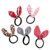 10Pcs Women No Damage Elastic Rubber Hair Ropes Hair Scrunchies with Rabbit Ears Hair Ties Seamless Hair Bands Ponytail Holder Hair Accessories (Random Color) view 1