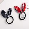 10Pcs Women No Damage Elastic Rubber Hair Ropes Hair Scrunchies with Rabbit Ears Hair Ties Seamless Hair Bands Ponytail Holder Hair Accessories (Random Color) view 2