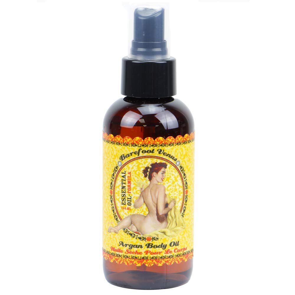 Barefoot Venus Argan Body Oil - 120 ML / 4 Ounces (Mustard Bath)