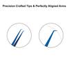 90 Angular Volume Tweezers (Blue Titanium Coated.) view 4