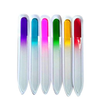 HugeStore 10 Pcs Glass Nail File Manicure Nail Care Fingernail File Professional Nail Art Tool