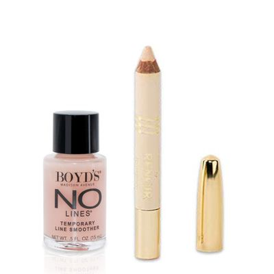 Boyd's Cosmetics NYC- No Lines Temporary Wrinkle Remover with our Miracle Concealer Pencil